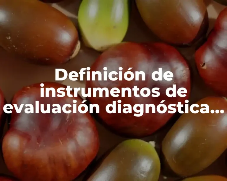 Definición de instrumentos de evaluación diagnóstica en preescolar