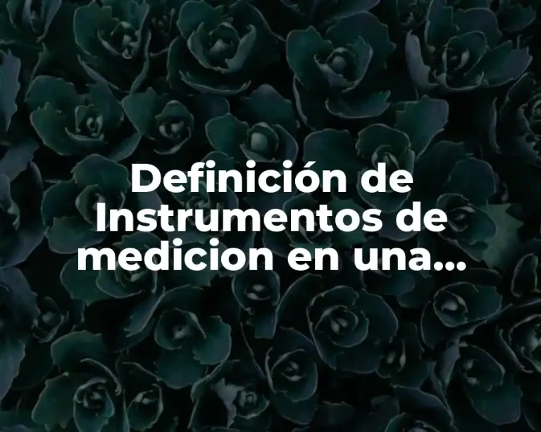 Definición de Instrumentos de medicion en una investigación