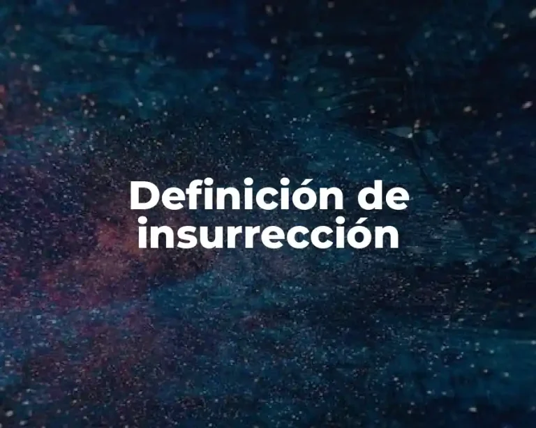 Definición de insurrección