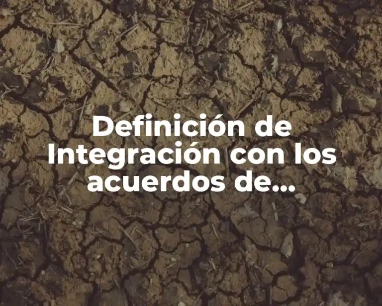 Definición de Integración con los acuerdos de convivencia