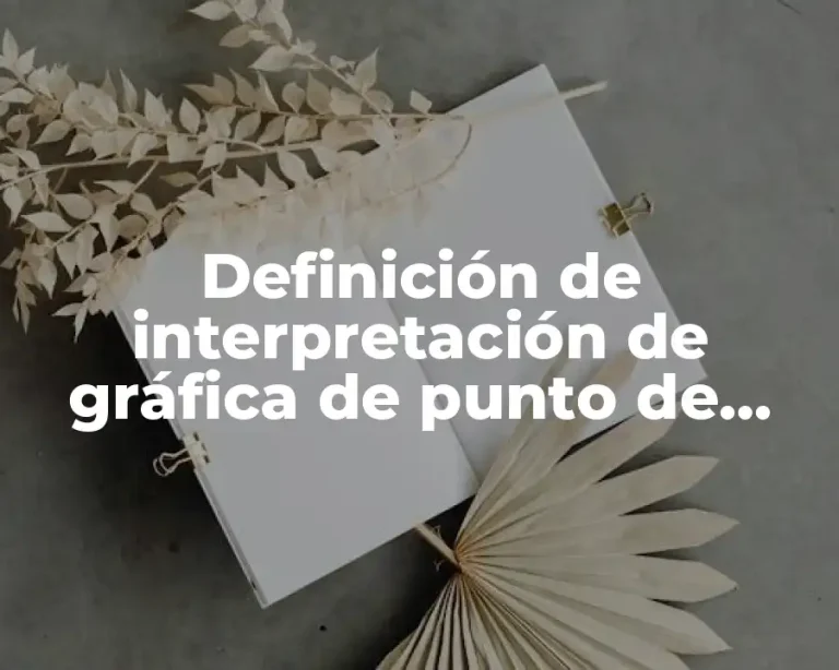 Definición de interpretación de gráfica de punto de equilibrio