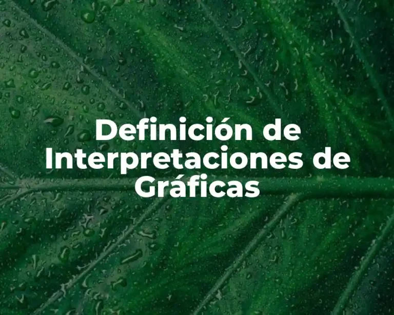 Definición de Interpretaciones de Gráficas