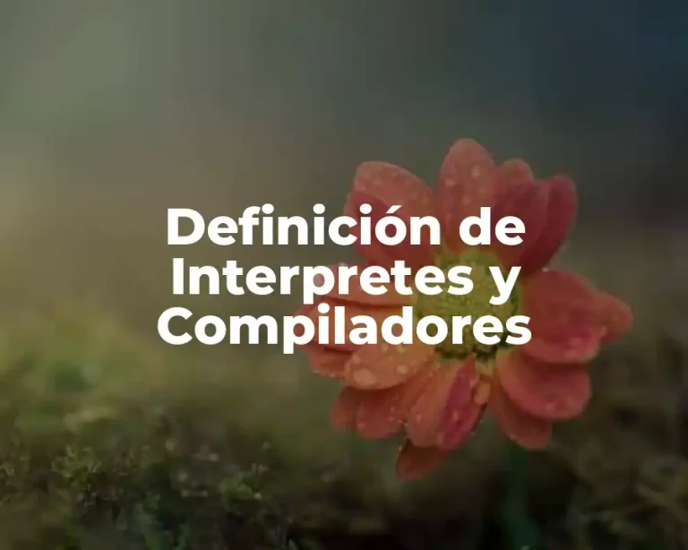 Definición de Interpretes y Compiladores