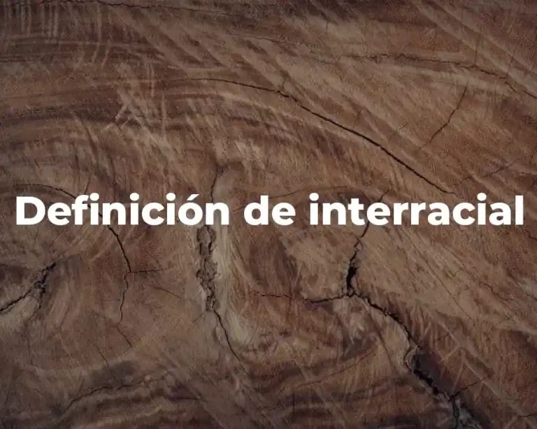 Definición de interracial