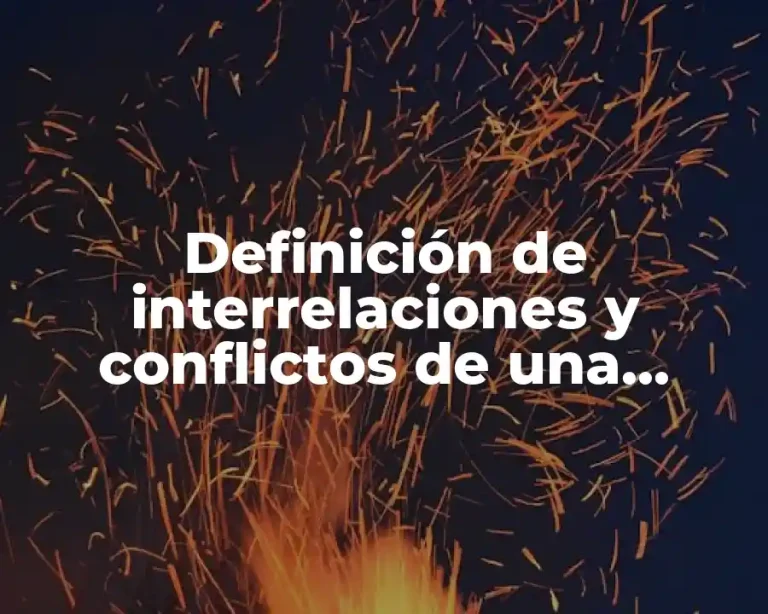 Definición de interrelaciones y conflictos de una empresa