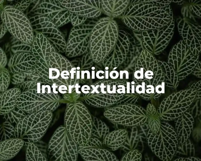 Definición de Intertextualidad