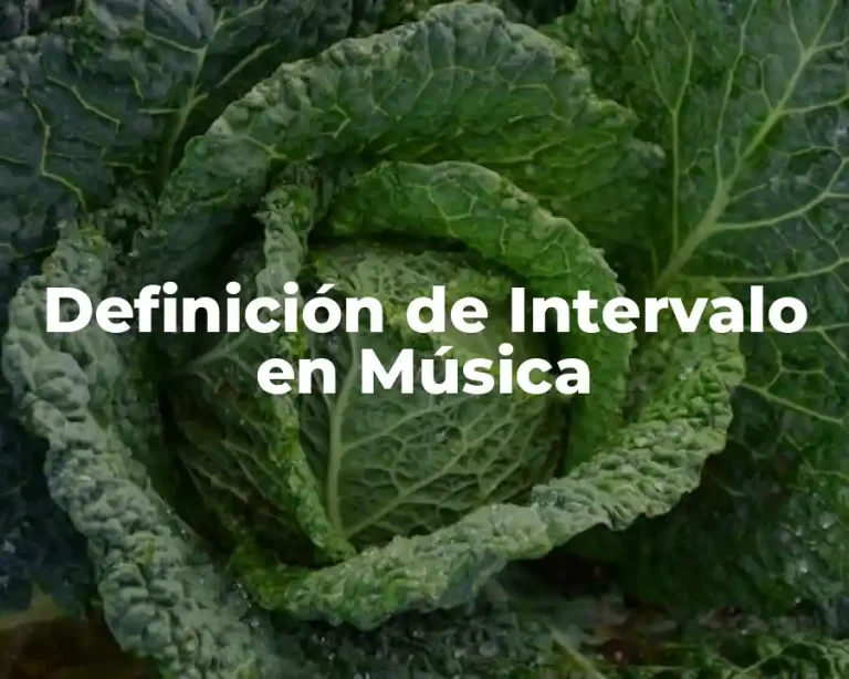 Definición de Intervalo en Música