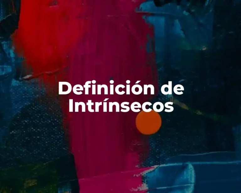 Definición de Intrínsecos