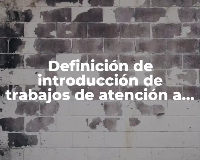 Definición de introducción de trabajos de atención a clientes