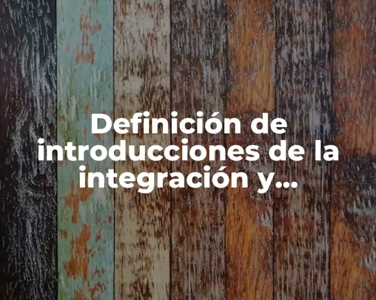 Definición de introducciones de la integración y regulación metabólica