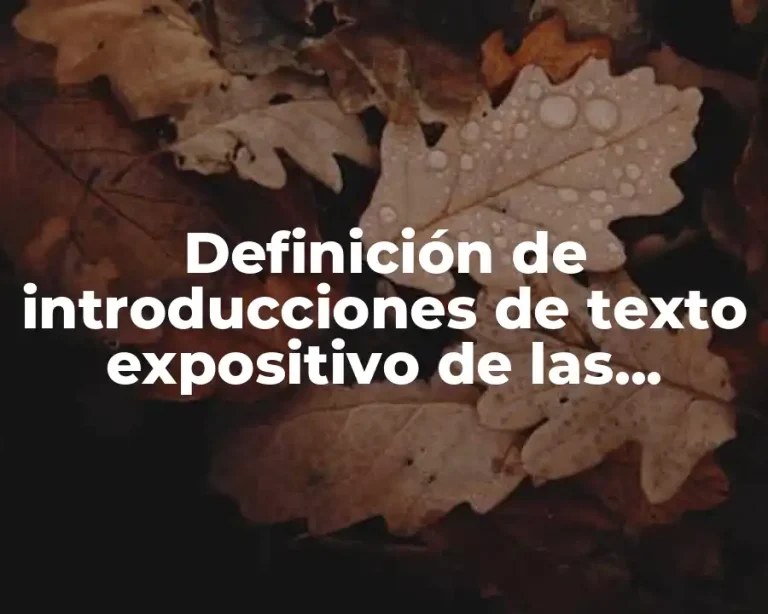Definición de introducciones de texto expositivo de las regiones naturales