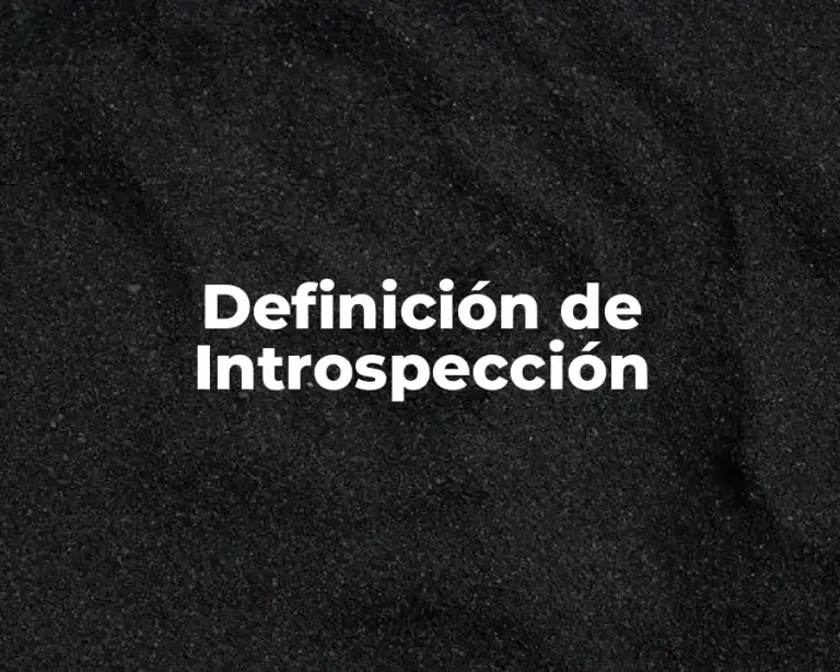 Definición de Introspección