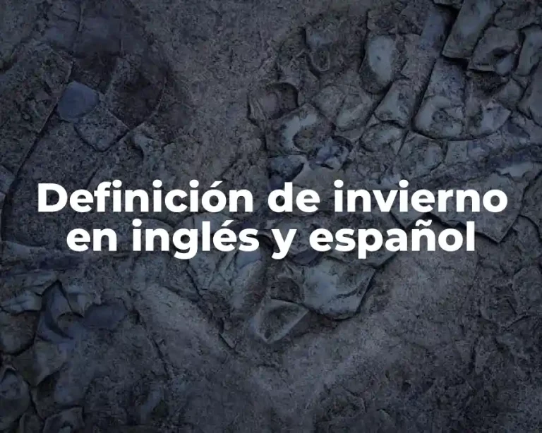 Definición de invierno en inglés y español