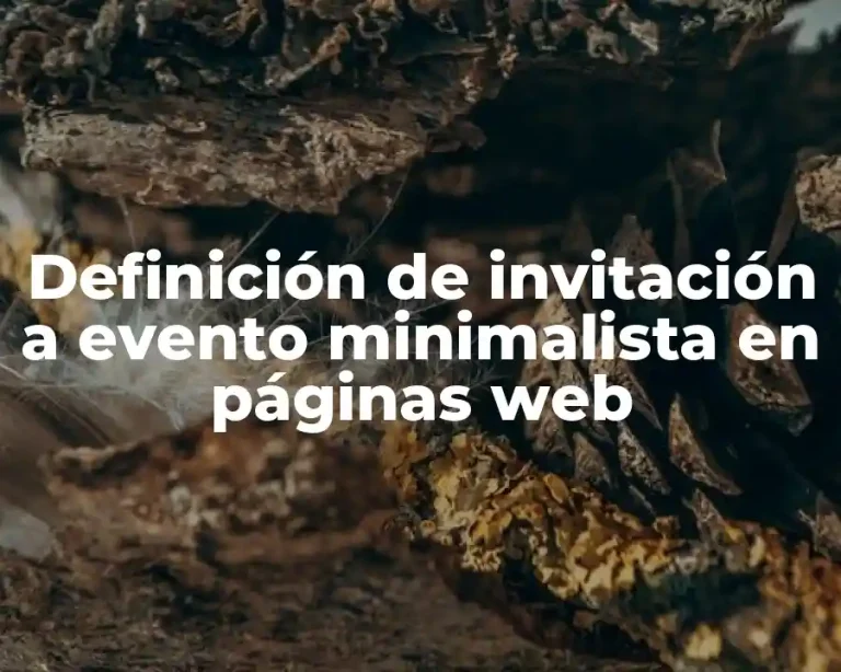 Definición de invitación a evento minimalista en páginas web