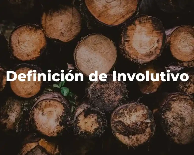 Definición de Involutivo