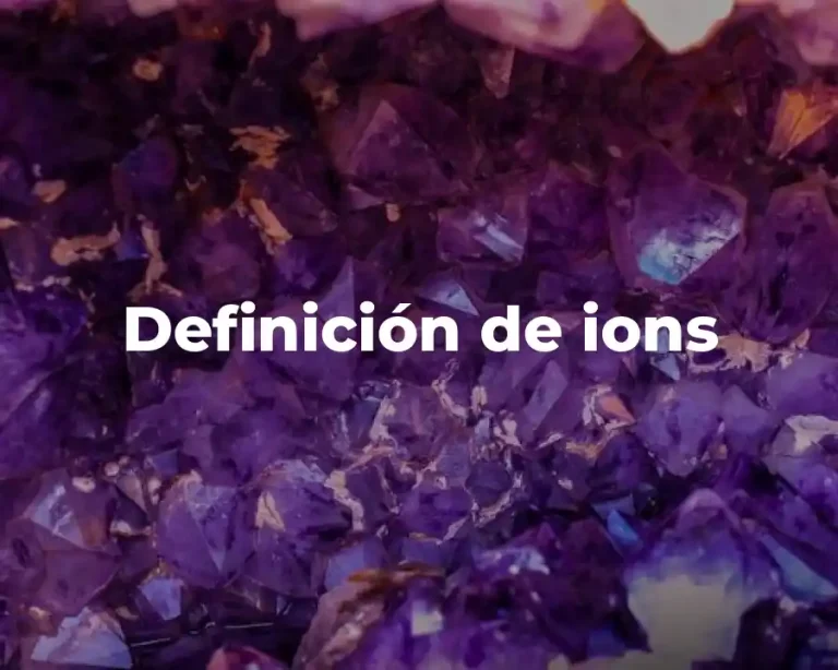 Definición de ions