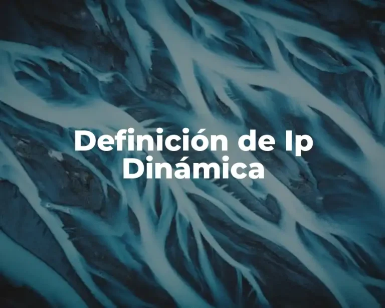 Definición de Ip Dinámica