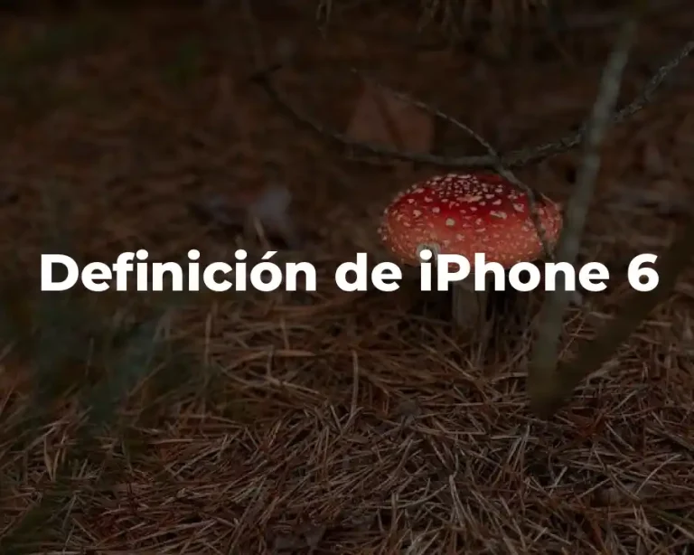 Definición de iPhone 6