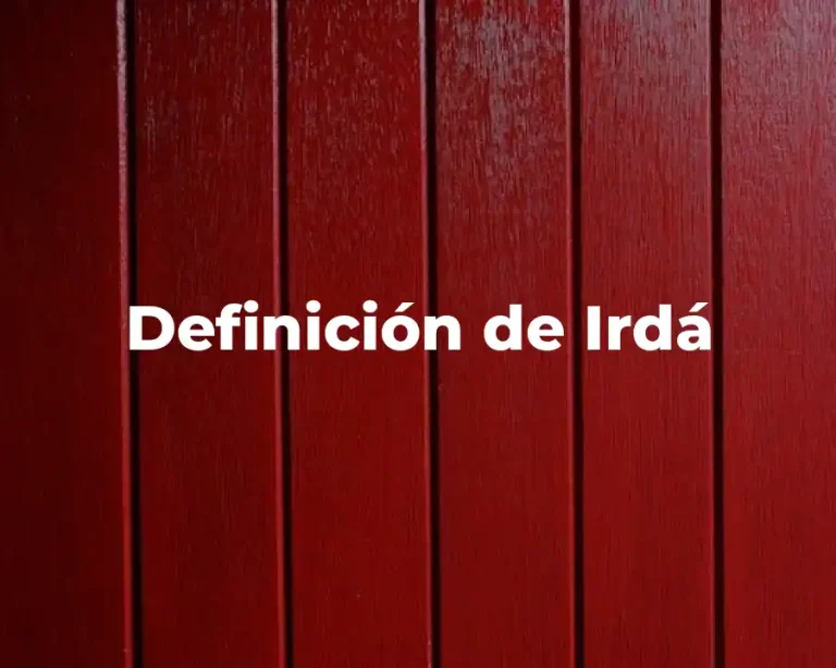 Definición de Irdá
