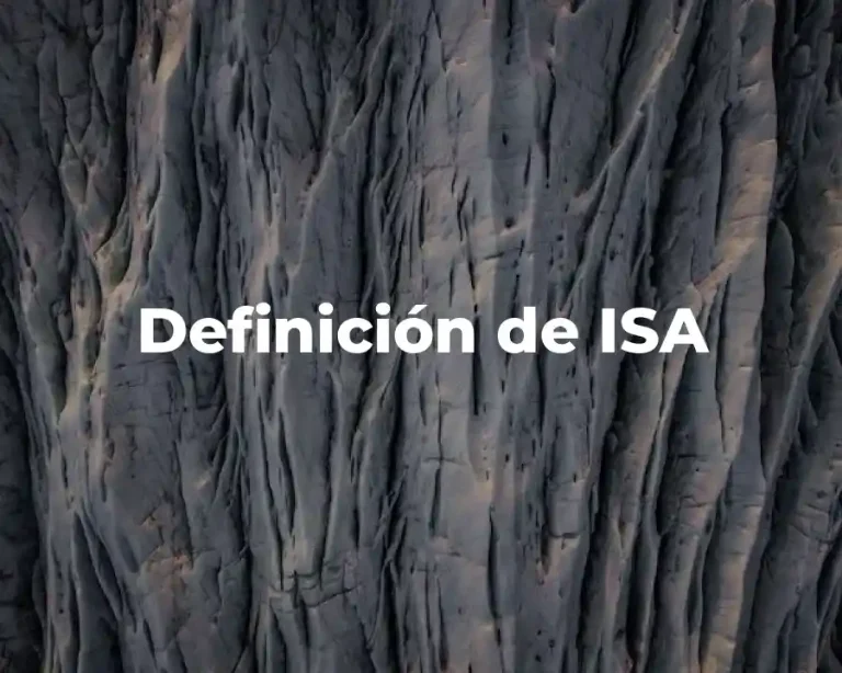 Definición de ISA