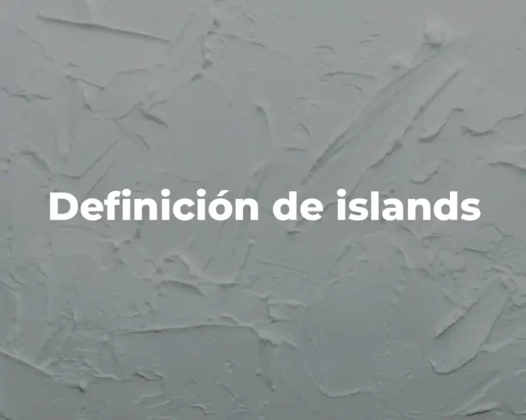 Definición de islands