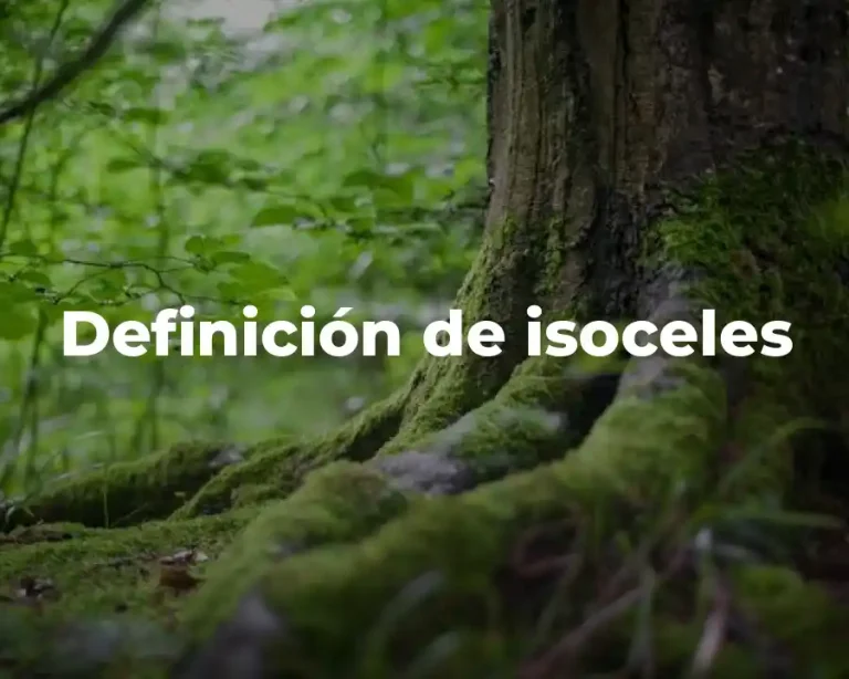 Definición de isoceles
