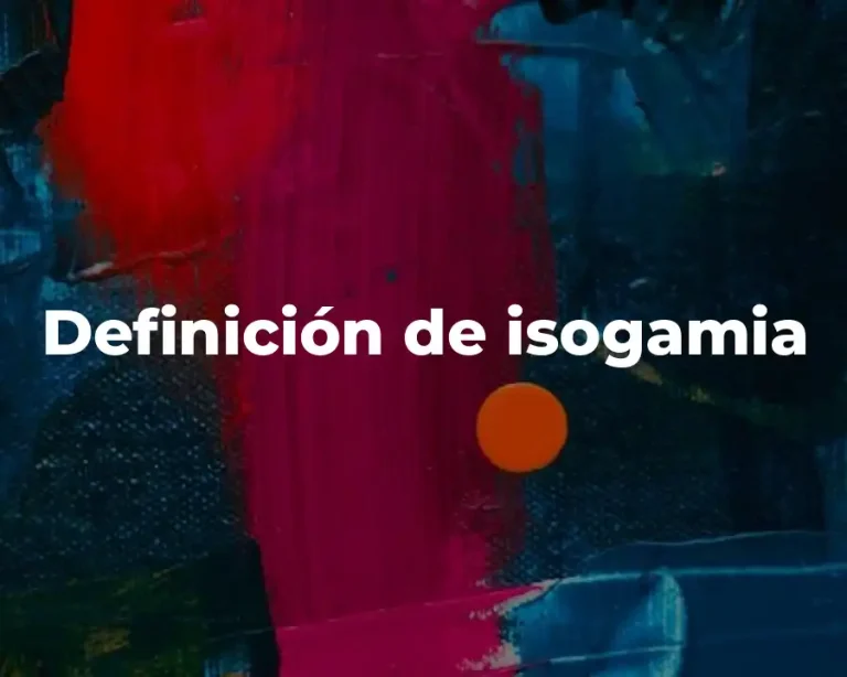 Definición de isogamia