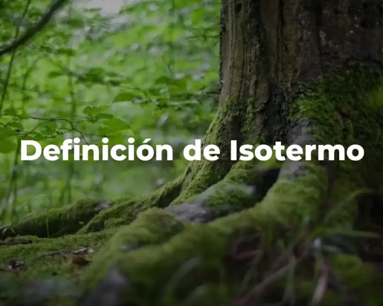 Definición de Isotermo