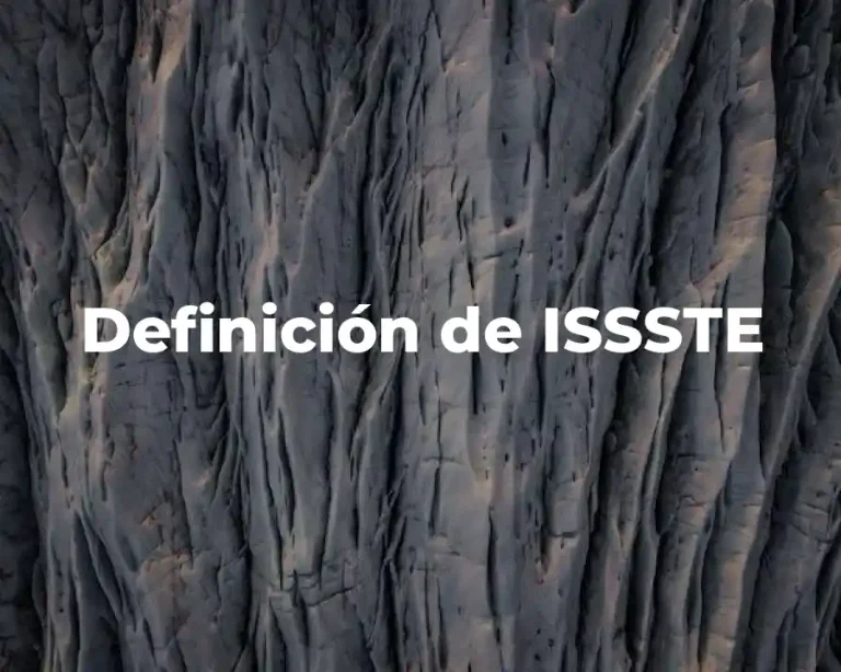 Definición de ISSSTE