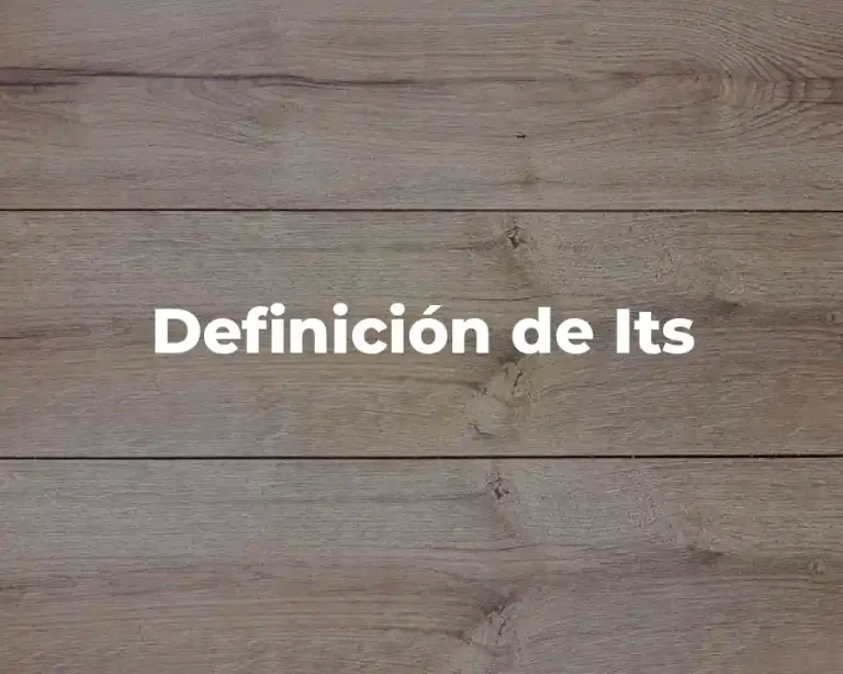 Definición de Its