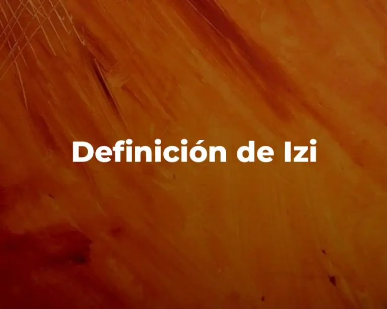 Definición de Izi