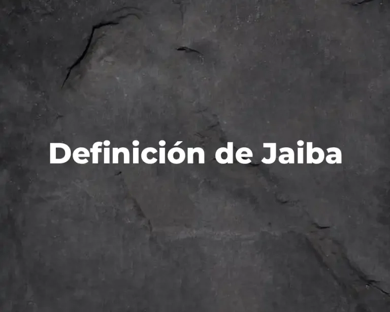 Definición de Jaiba