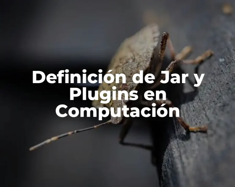 Definición de Jar y Plugins en Computación