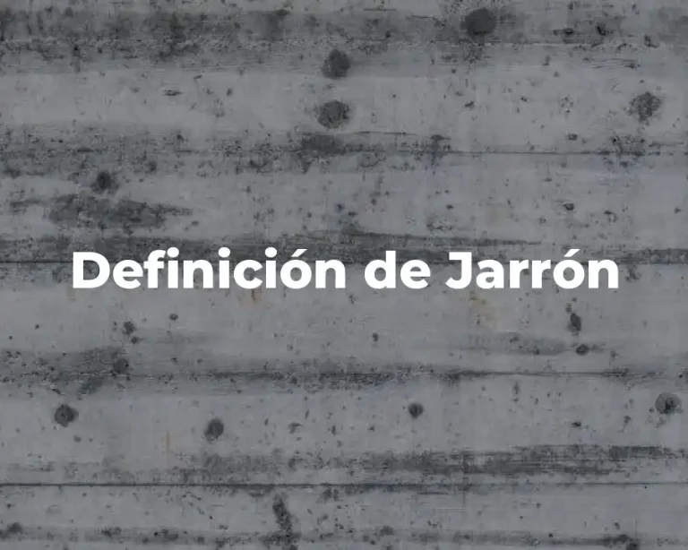 Definición de Jarrón