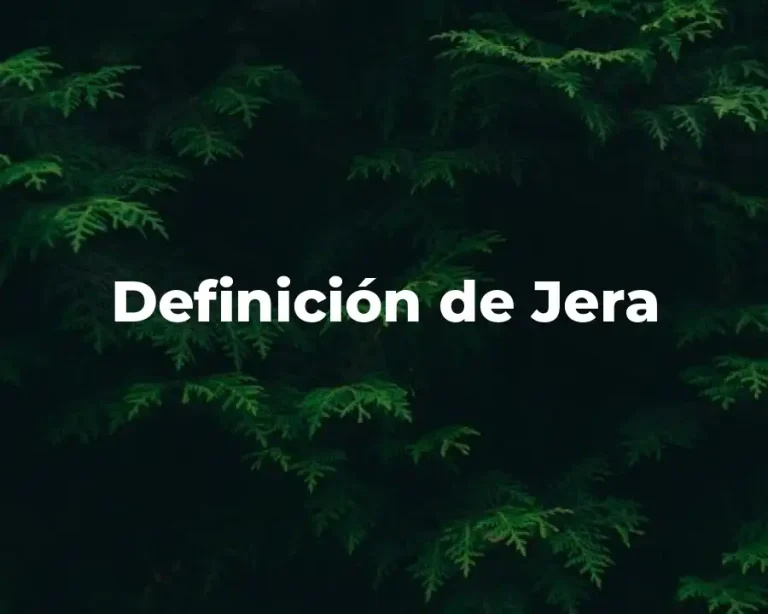 Definición de Jera