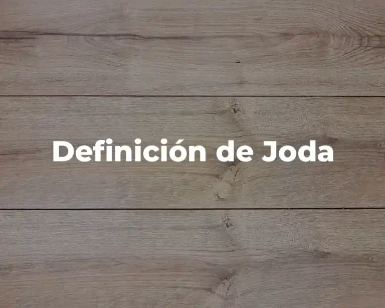 Definición de Joda