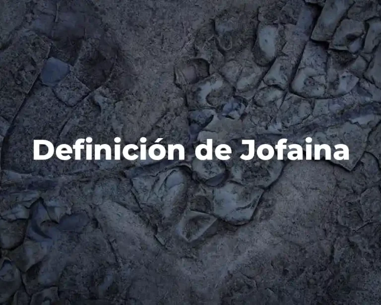 Definición de Jofaina