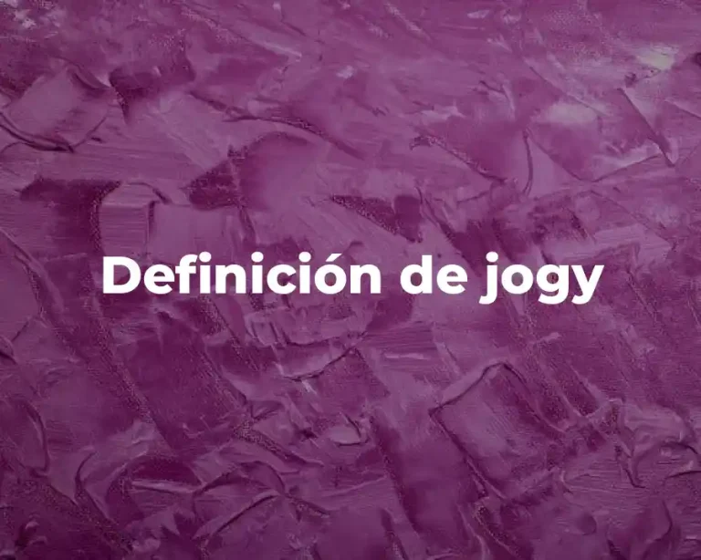 Definición de jogy
