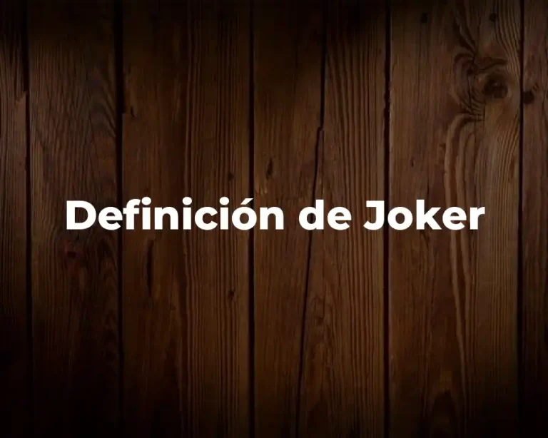 Definición de Joker