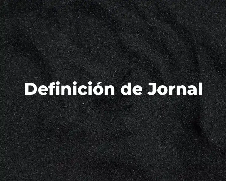 Definición de Jornal