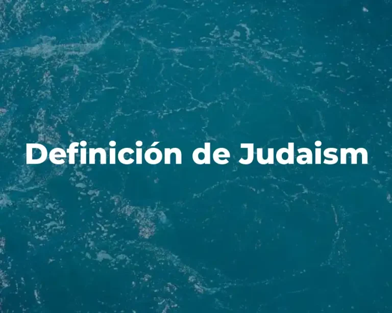 Definición de Judaism