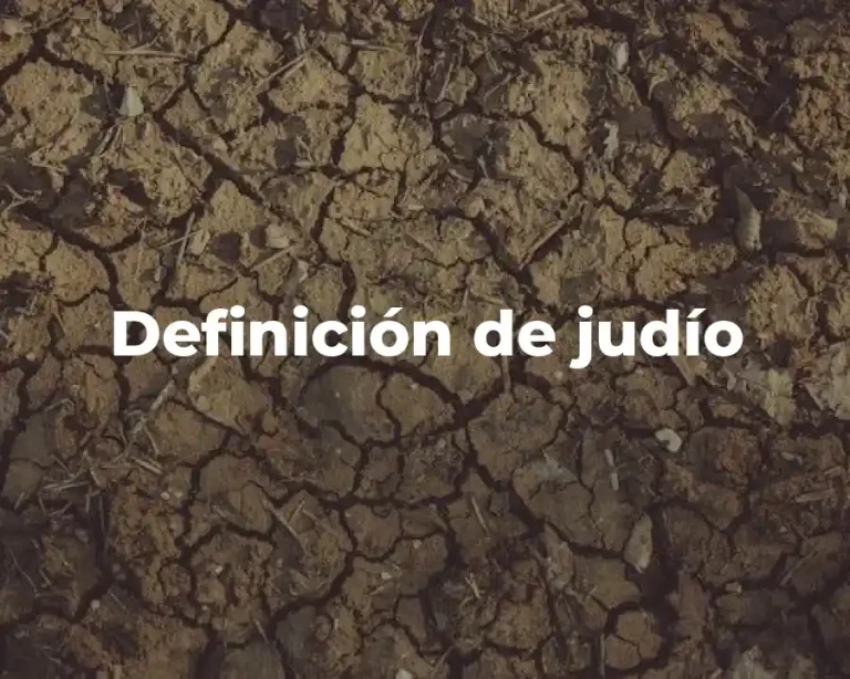 Definición de judío