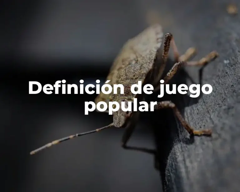 Definición de juego popular