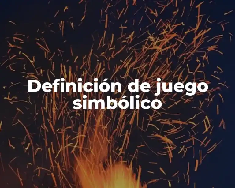 Definición de juego simbólico