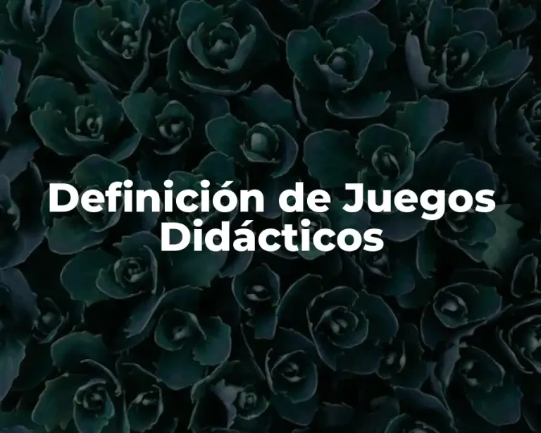 Definición de Juegos Didácticos