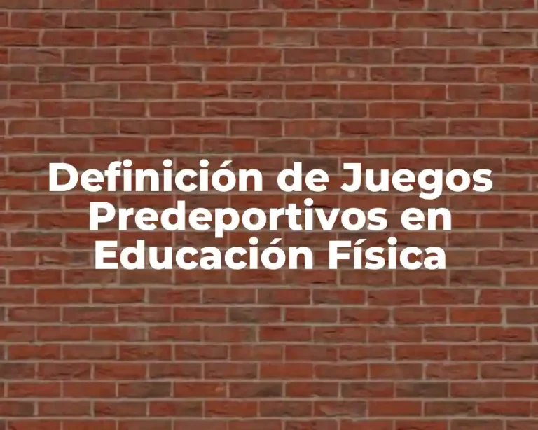 Definición de Juegos Predeportivos en Educación Física