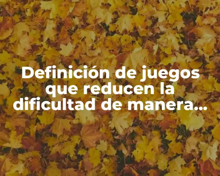 Definición de juegos que reducen la dificultad de manera automática
