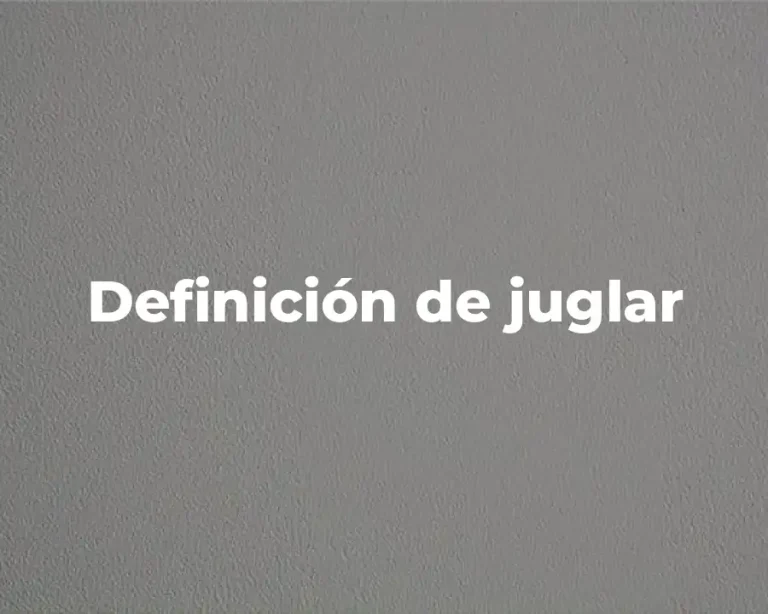 Definición de juglar