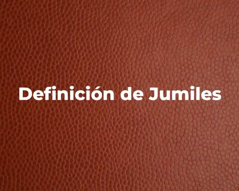 Definición de Jumiles