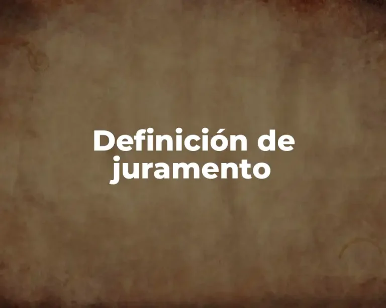 Definición de juramento